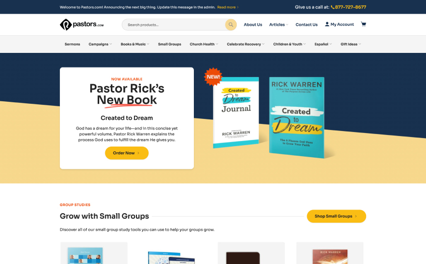 Pastor Rick Warren’s Pastors.com Store