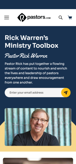 Pastor Rick Warren’s Pastors.com Blog