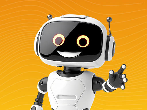 Agentic AI GoldenComm Robot Mascot